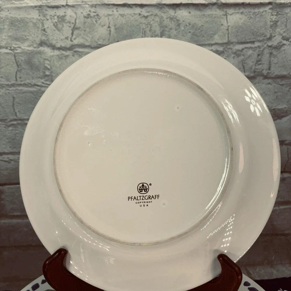Vintage Pfaltzgraff Summer Garden dinner plate hand-painted stoneware